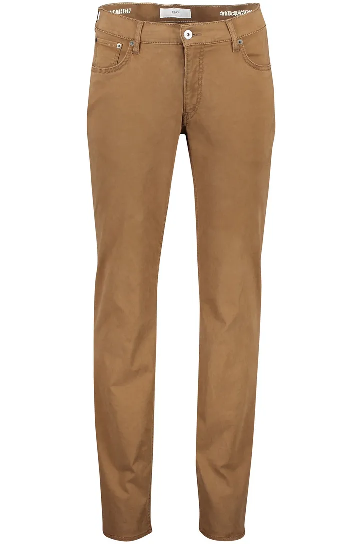 Brax 5-pocket bruin katoen Chuck