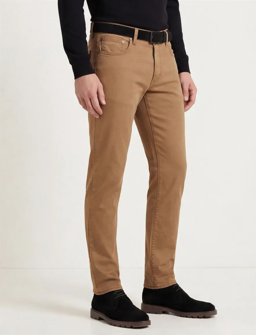 Brax 5-pocket bruin Chuck katoen