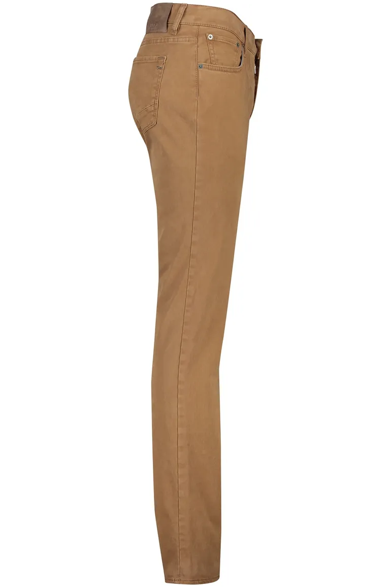Brax 5-pocket bruin Chuck katoen