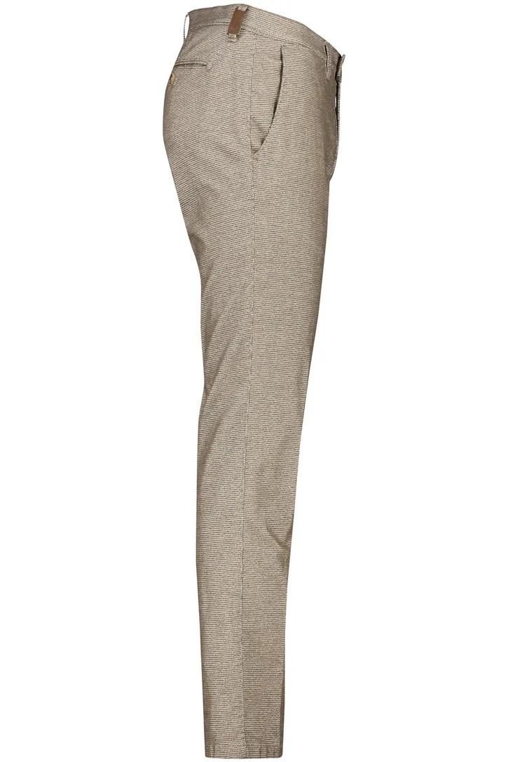 Brax katoenen broek camel gemêleerd katoen Felix