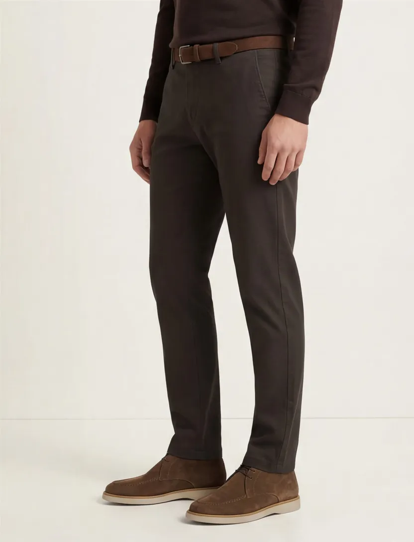 Brax broek modern fit groen geprint Felix katoen