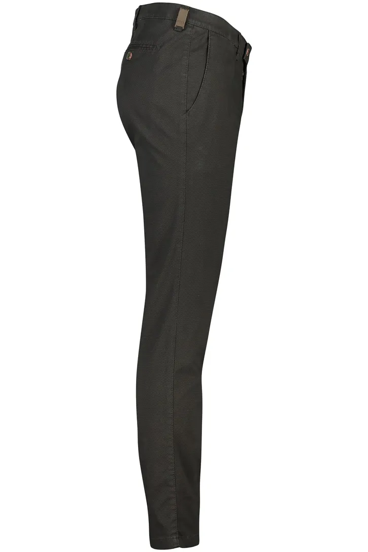 Brax broek modern fit groen geprint Felix katoen