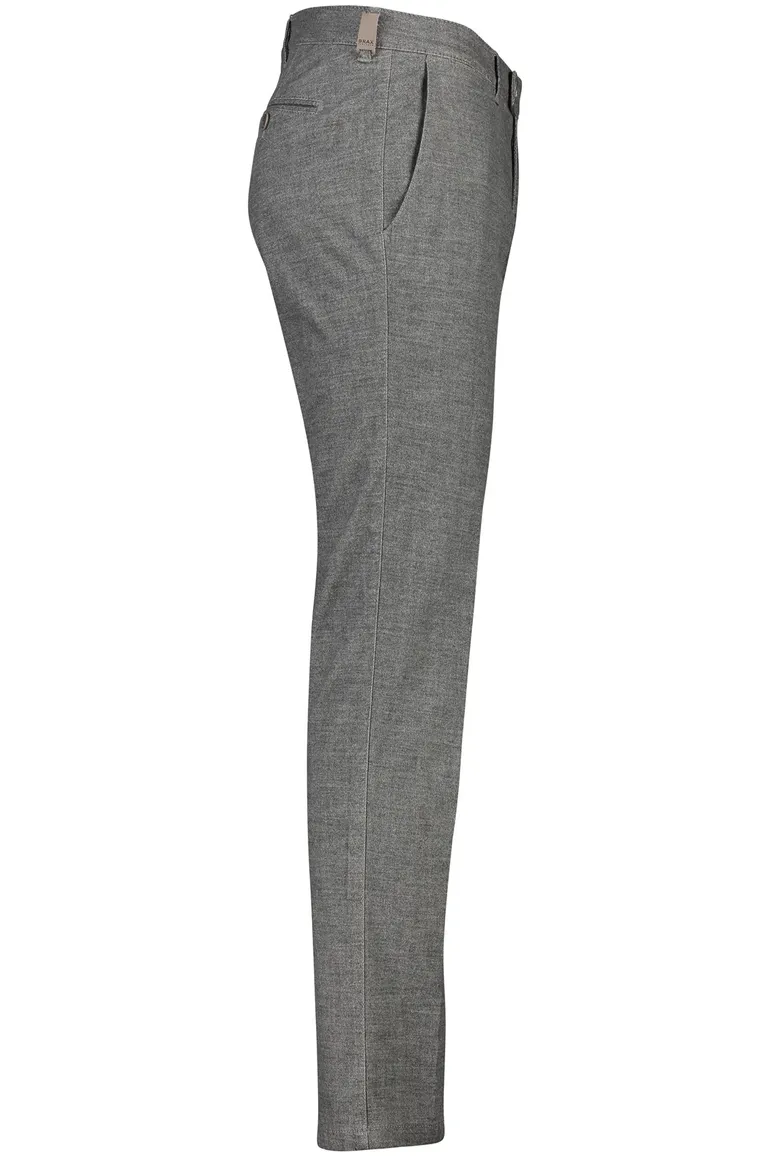Brax katoenen broek modern fit grijs gemêleerd