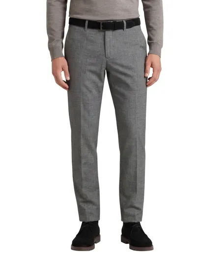 Brax Brax katoenen broek modern fit grijs gemêleerd