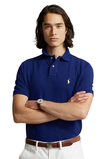 Polo Ralph Lauren Polo Ralph Lauren polo slim fit blauw uni 100% katoen