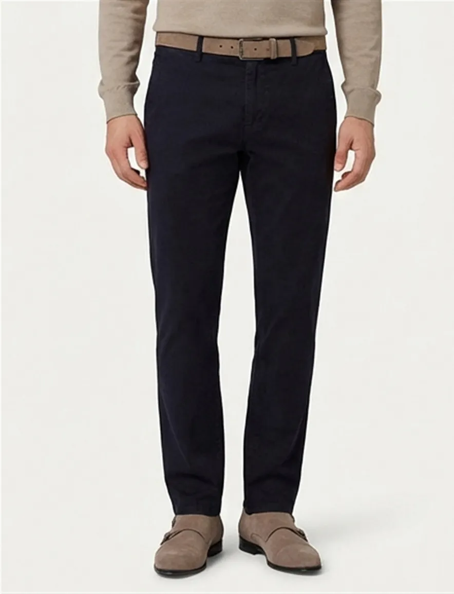 Eurex Pantalon broek effen blauw