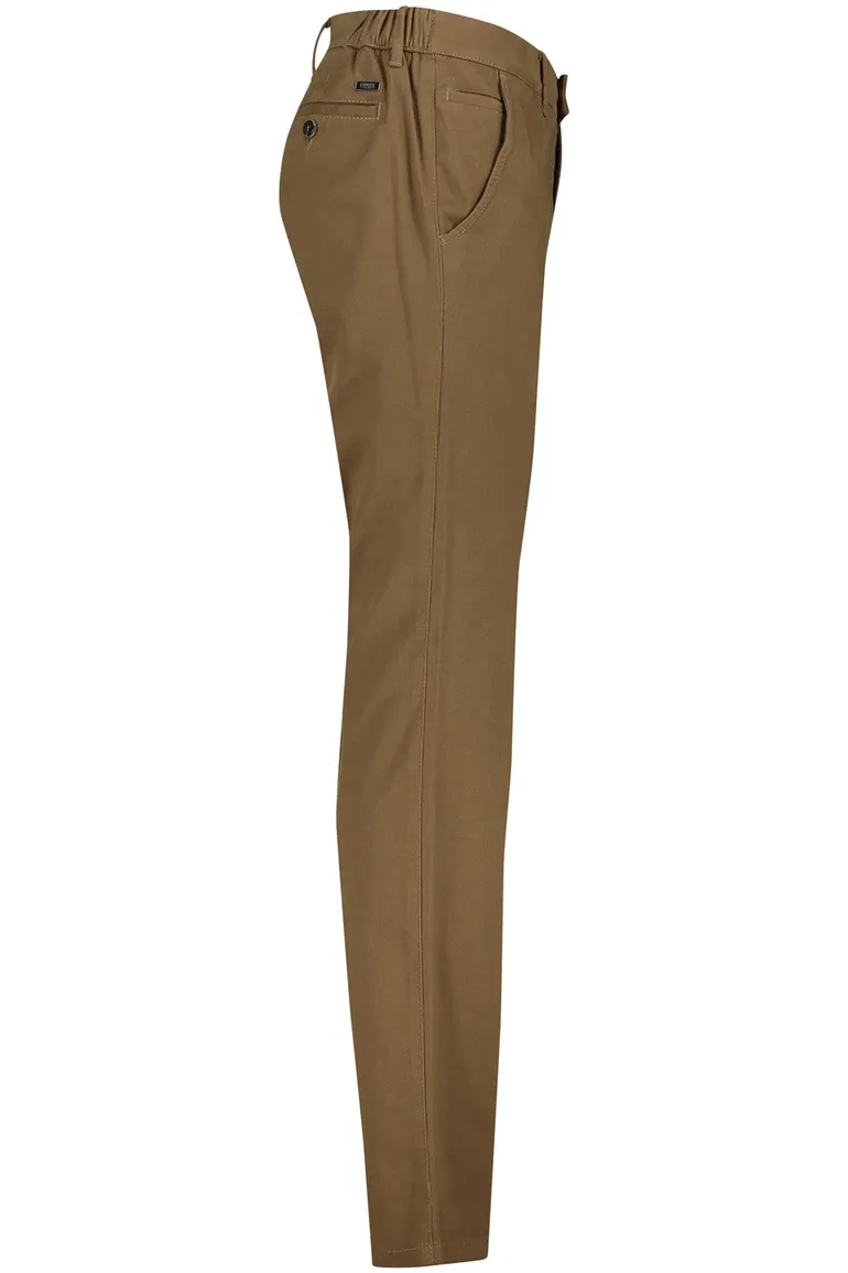 Eurex katoenen broek effen bruin