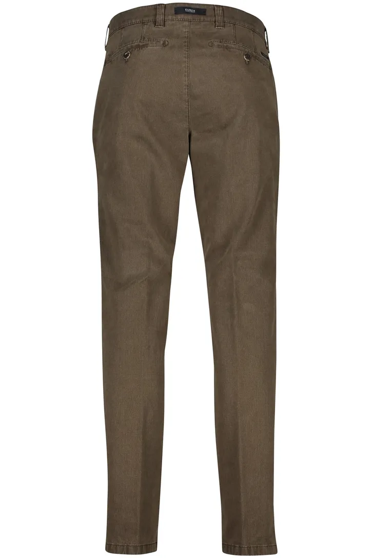 Bruine Eurex chino Jim stretch