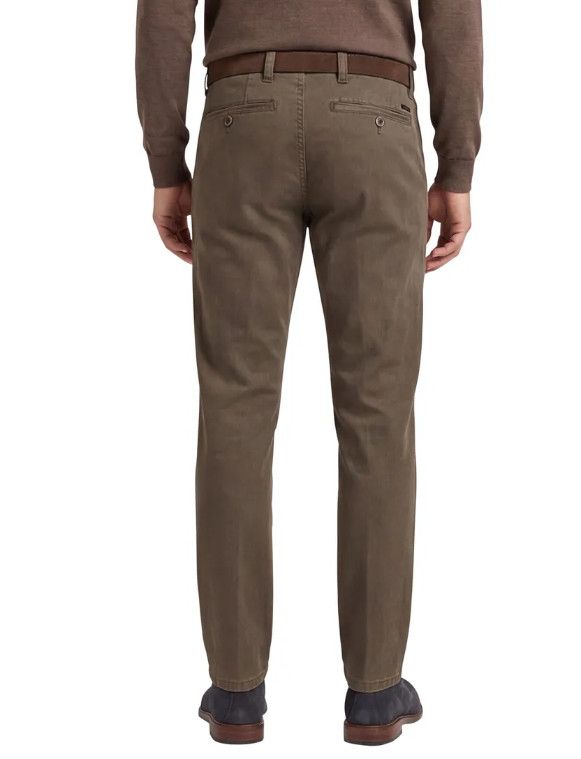 Bruine Eurex chino Jim stretch