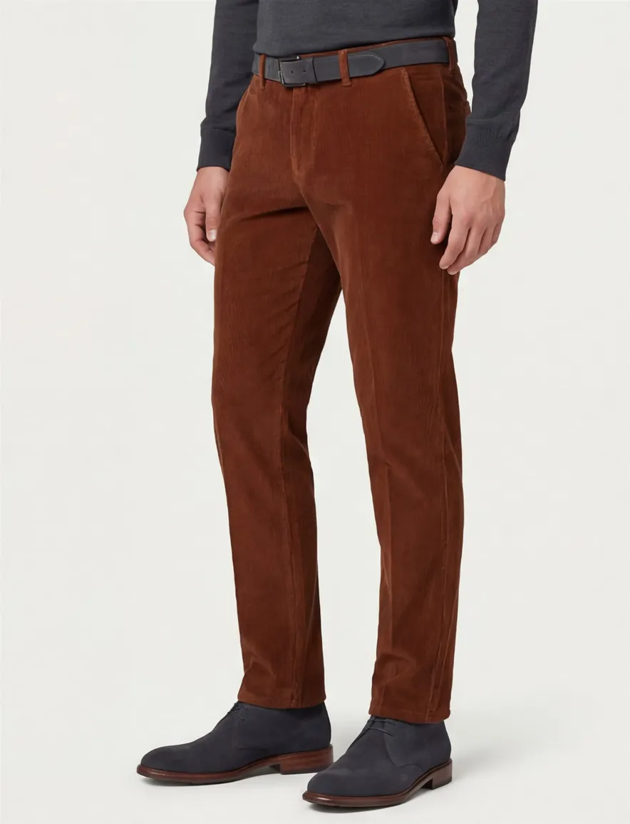 Eurex Broek bruin Normal fit Jim