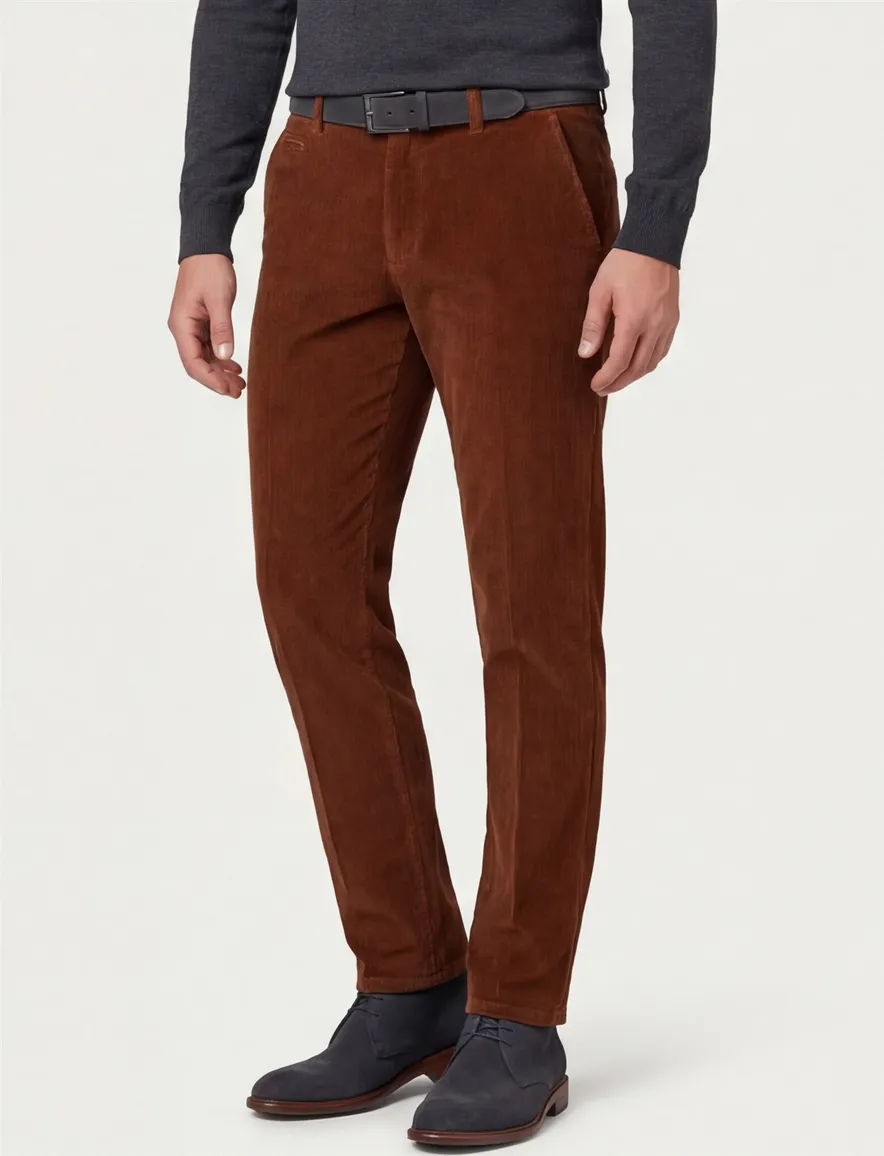 Eurex Broek bruin Normal fit Jim