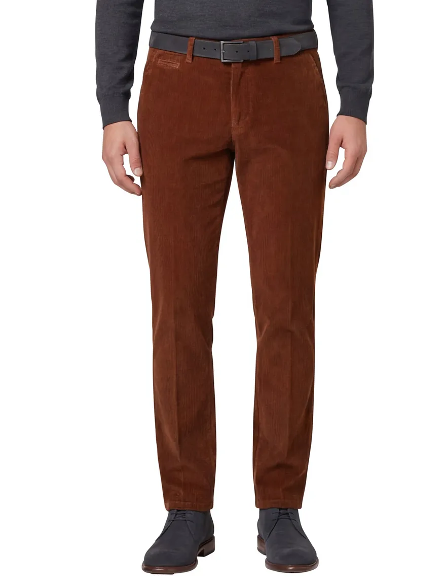 Eurex Broek bruin Normal fit Jim