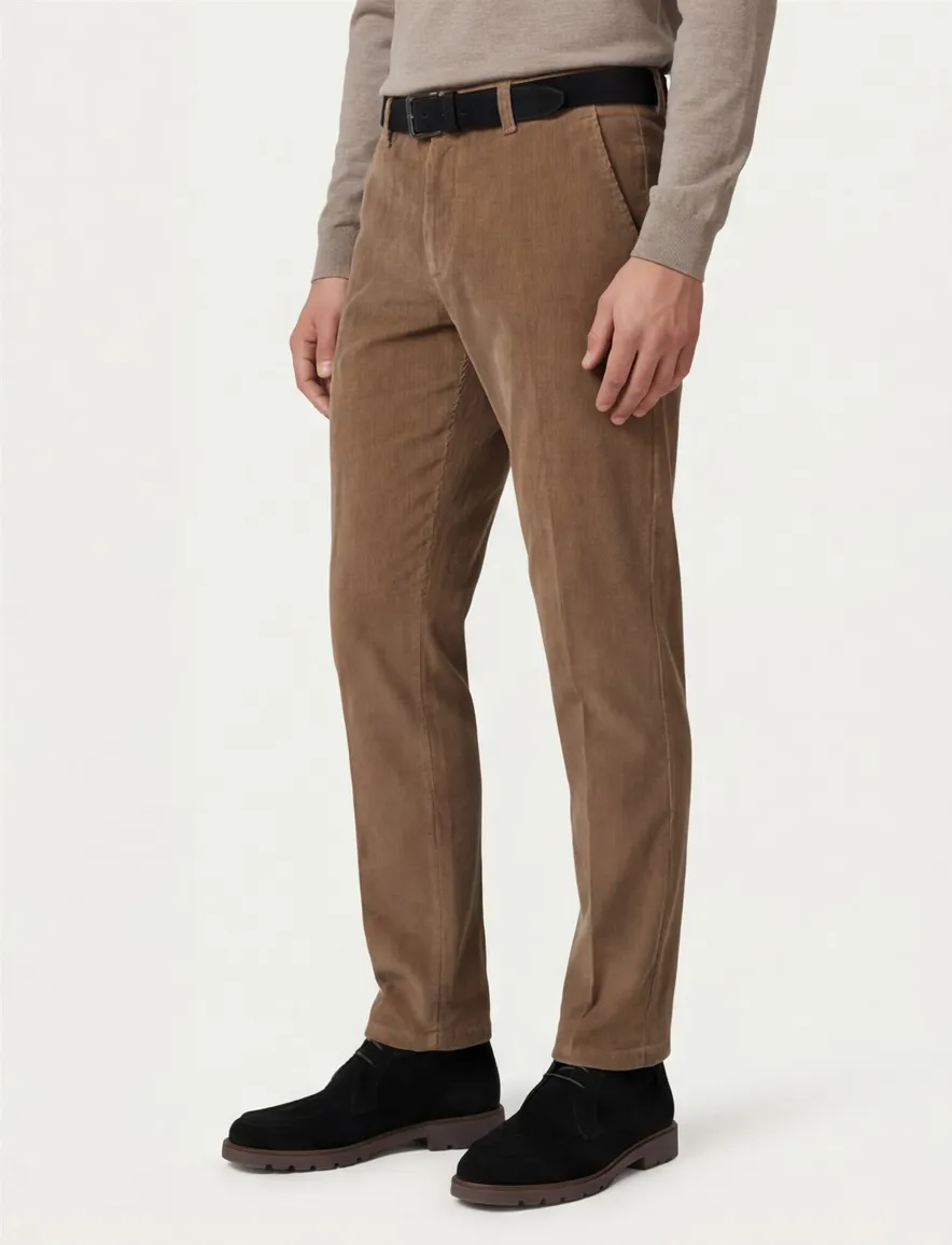 Eurex chino bruin ribbel Jim regular