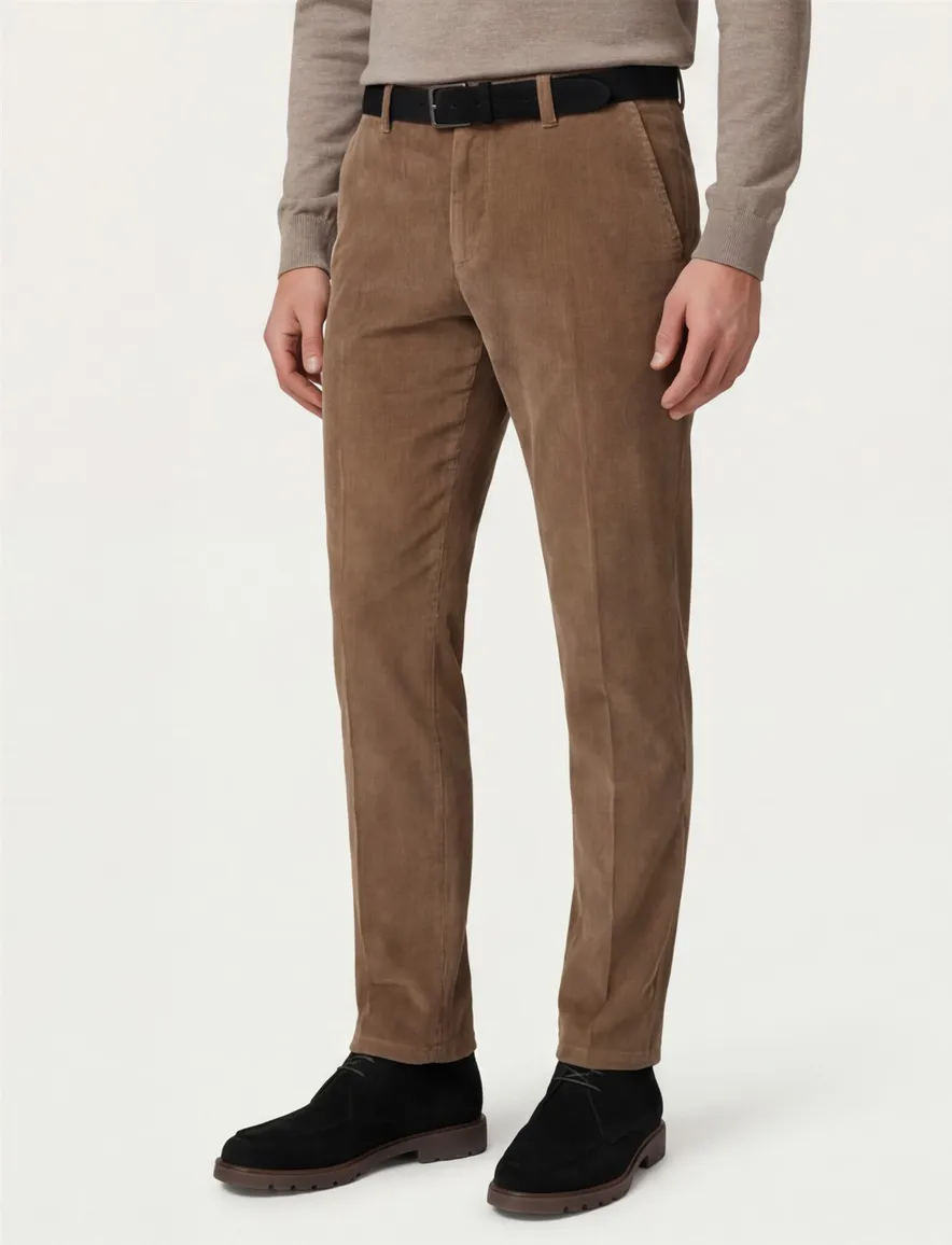 Eurex chino bruin ribbel Jim regular