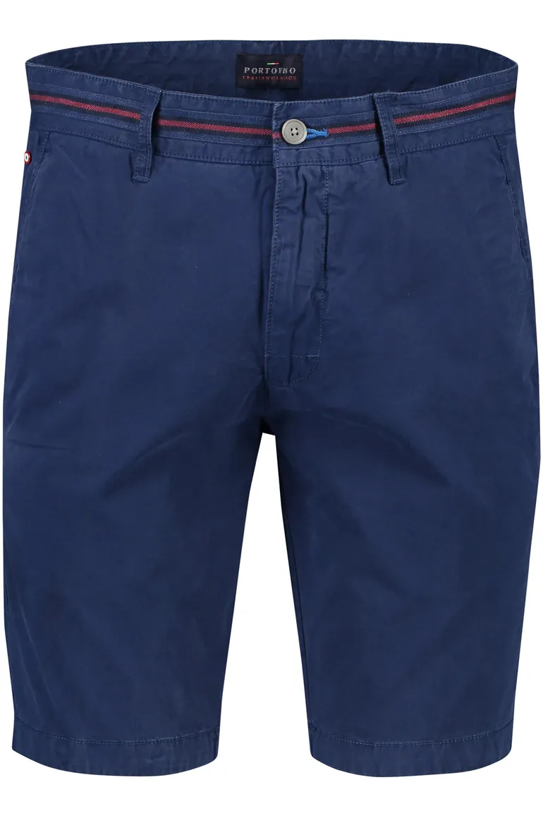Portofino bermuda blauw rode streep