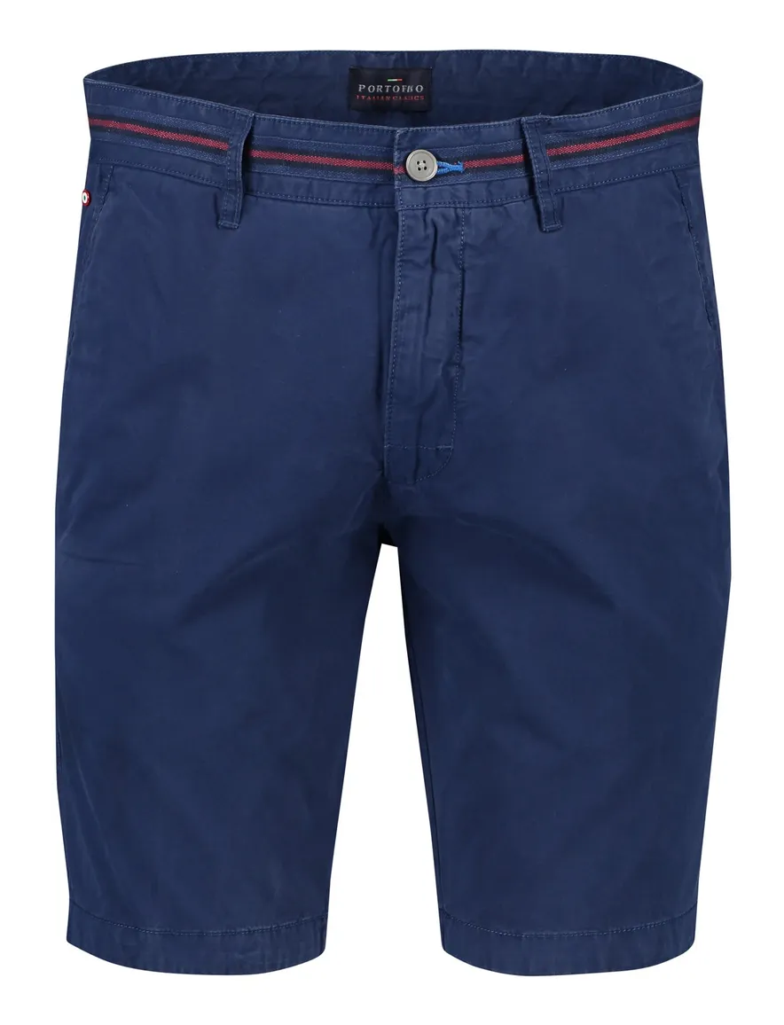 Portofino bermuda blauw rode streep