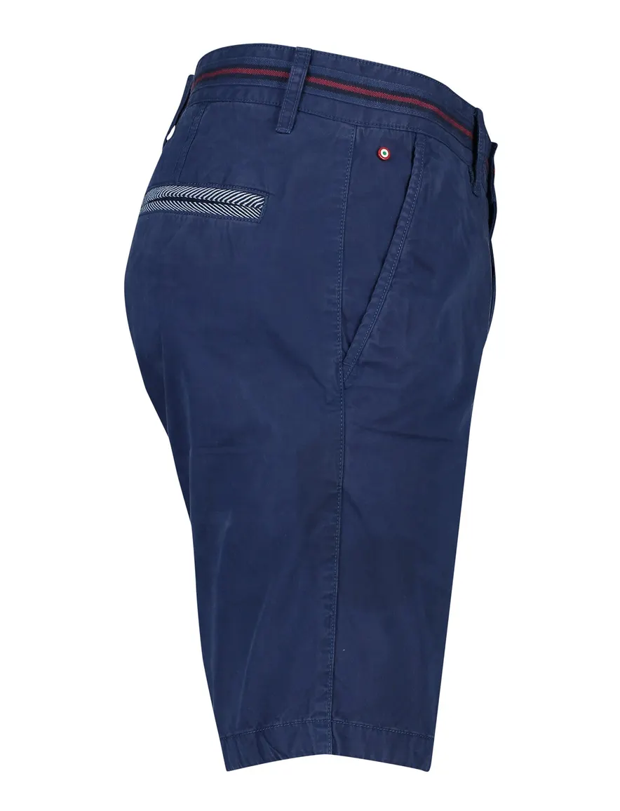Portofino bermuda blauw rode streep