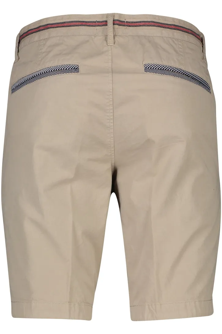 Portofino korte broek beige katoen bermuda slim fit