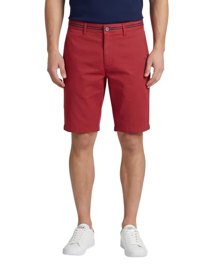 Portofino Portofino bermuda rood slim fit katoen Amalfi