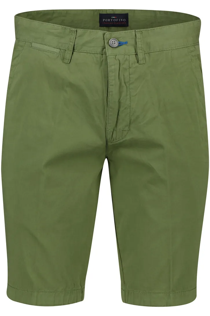 Portofino bermuda groen Koke Como katoen slim fit