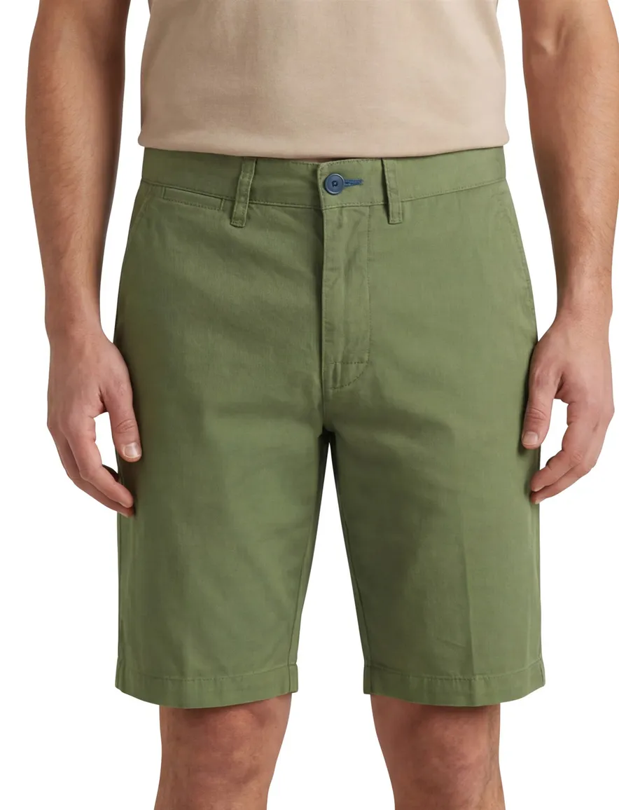Portofino bermuda groen slim fit katoen Koke Como