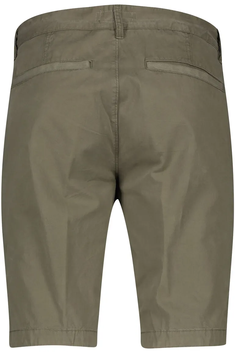 Katoenen Portofino bermuda Koke Como khaki slim fit