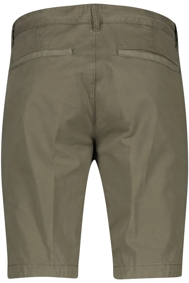 Portofino katoenen bermuda Koke Como slim fit khaki