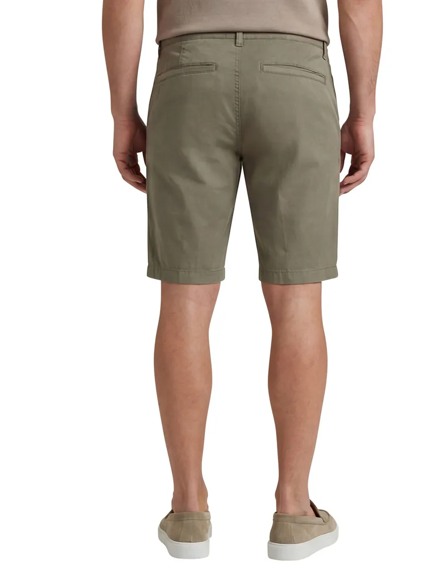 Katoenen Portofino bermuda Koke Como khaki slim fit
