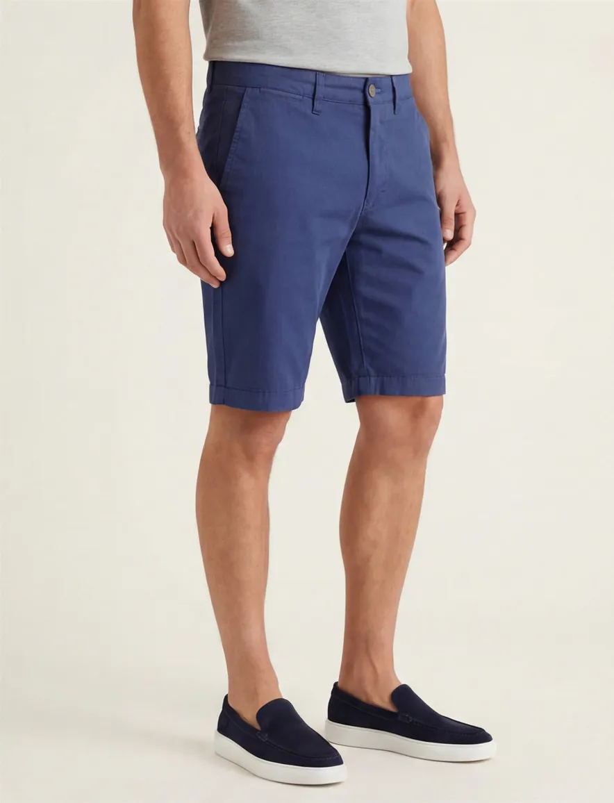 Portofino blauw bermuda katoen slim fit Koke Como