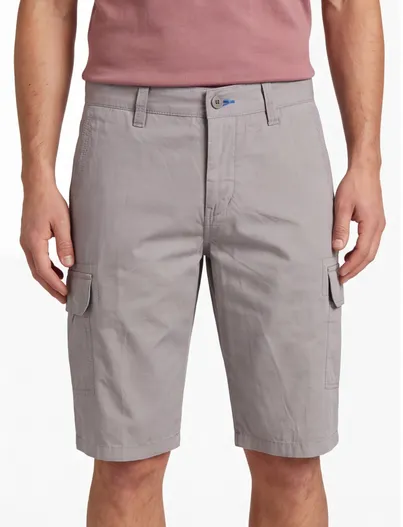 Portofino Katoenen Portofino bermuda grijs slim fit Mane Latina