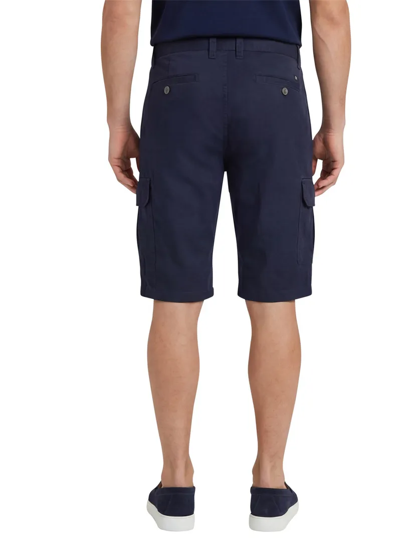 Portofino bermuda navy slim fit Mane Latina katoen