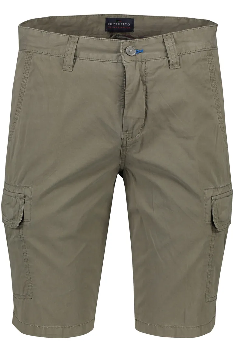 Katoenen Portofino bermuda donkergroen Mane Latina slim fit
