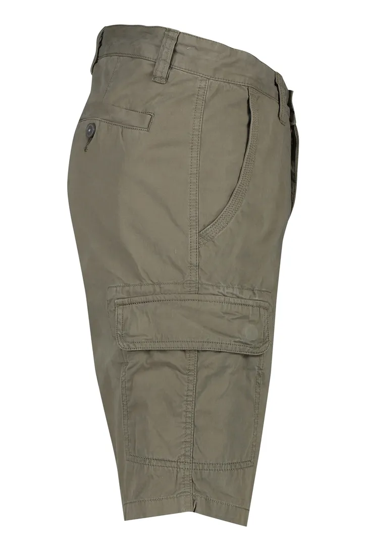 Portofino Mane Latina katoenen bermuda slim fit donkergroen