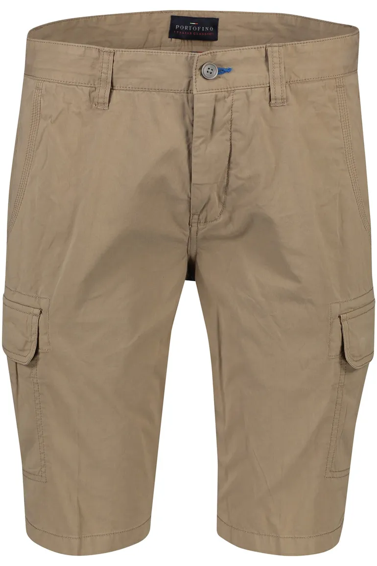 Katoenen Portofino bruine bermuda slim fit Mane Latina
