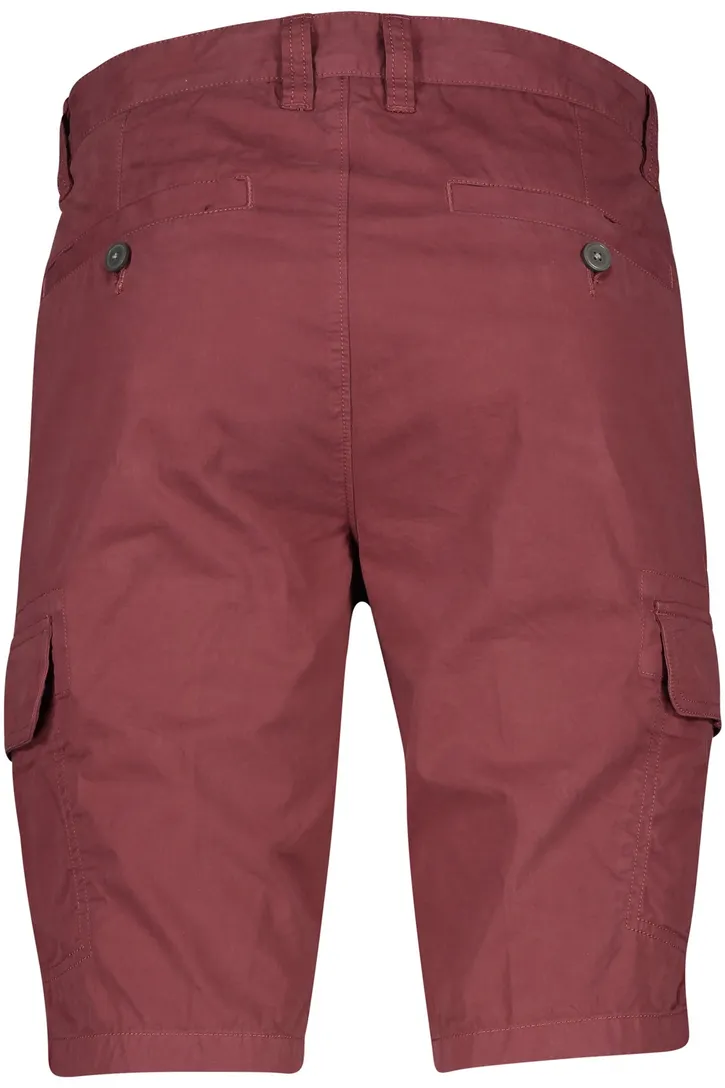 Portofino bermuda rood Mane Latina katoen slim fit