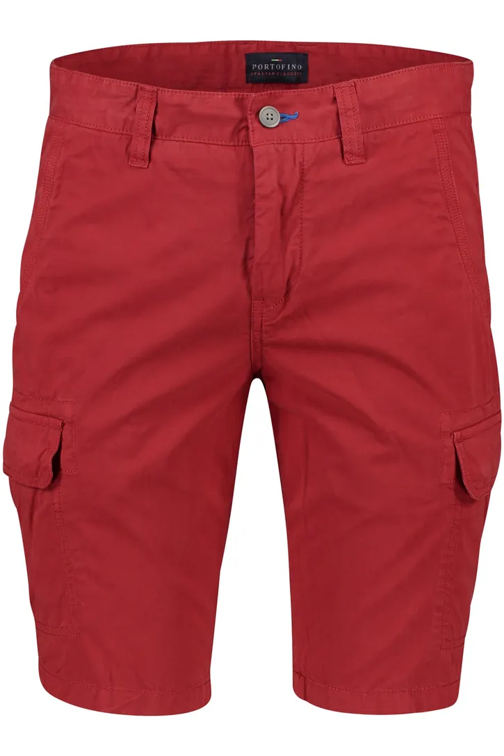 Portofino bermuda katoen rood Mane Latina slim fit