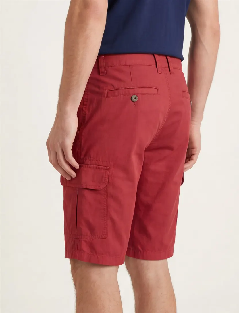 Portofino bermuda katoen rood Mane Latina slim fit