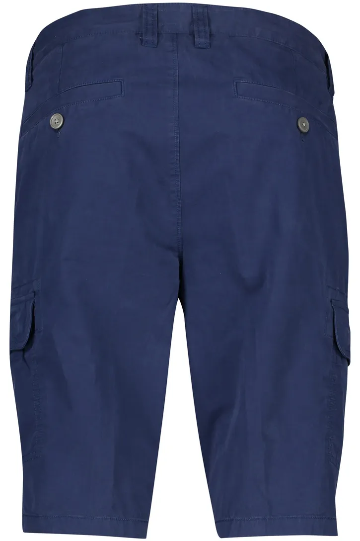 katoenen Portofino korte broek effen donkerblauw