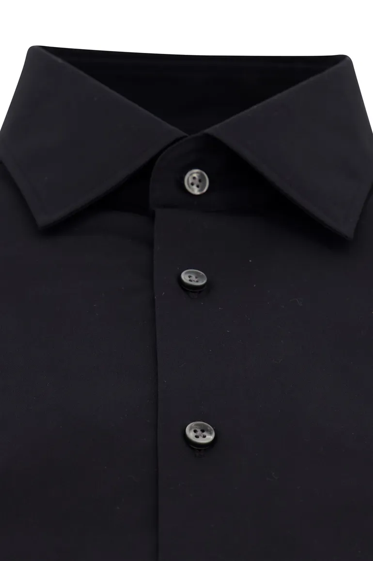 Hugo Boss Black overhemd zwart effen