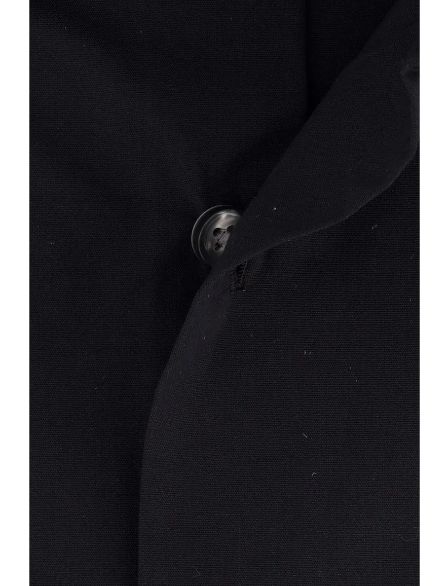 Zwart Hugo Boss overhemd slim fit H-HANK