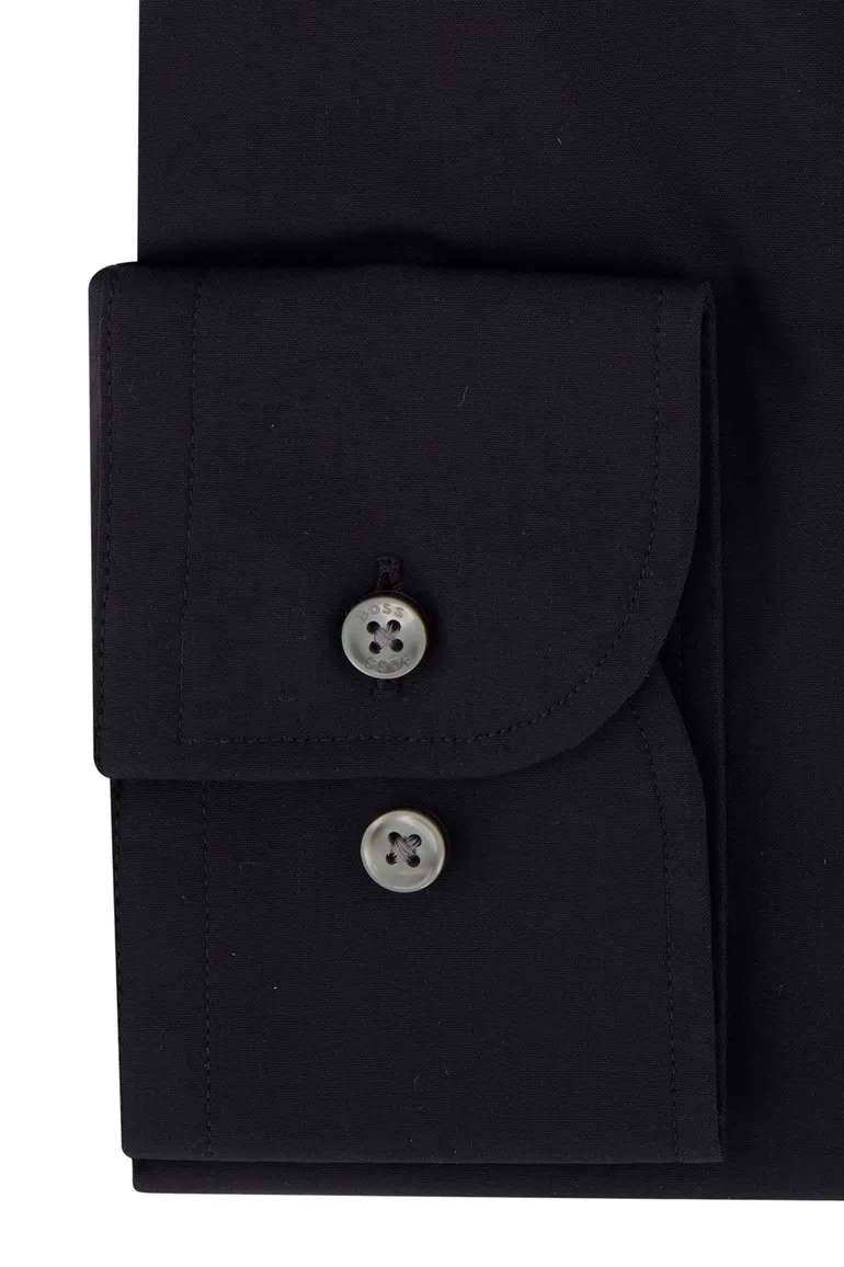 Hugo Boss Black overhemd zwart effen