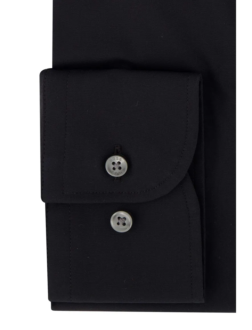 Hugo Boss Black overhemd zwart effen