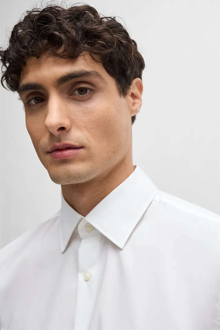 business overhemd Hugo Boss Black wit