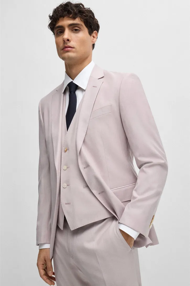 business overhemd Hugo Boss Black wit