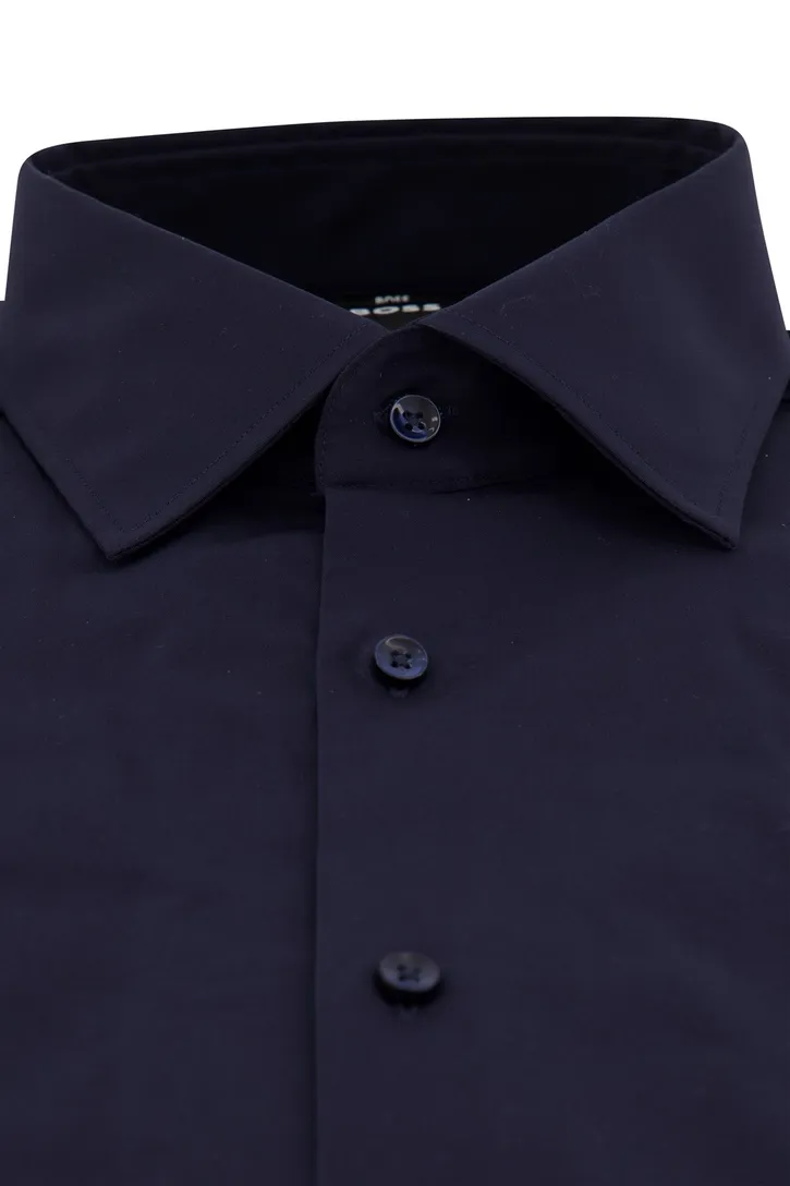Donkerblauw Hugo Boss overhemd H-HANK slim fit