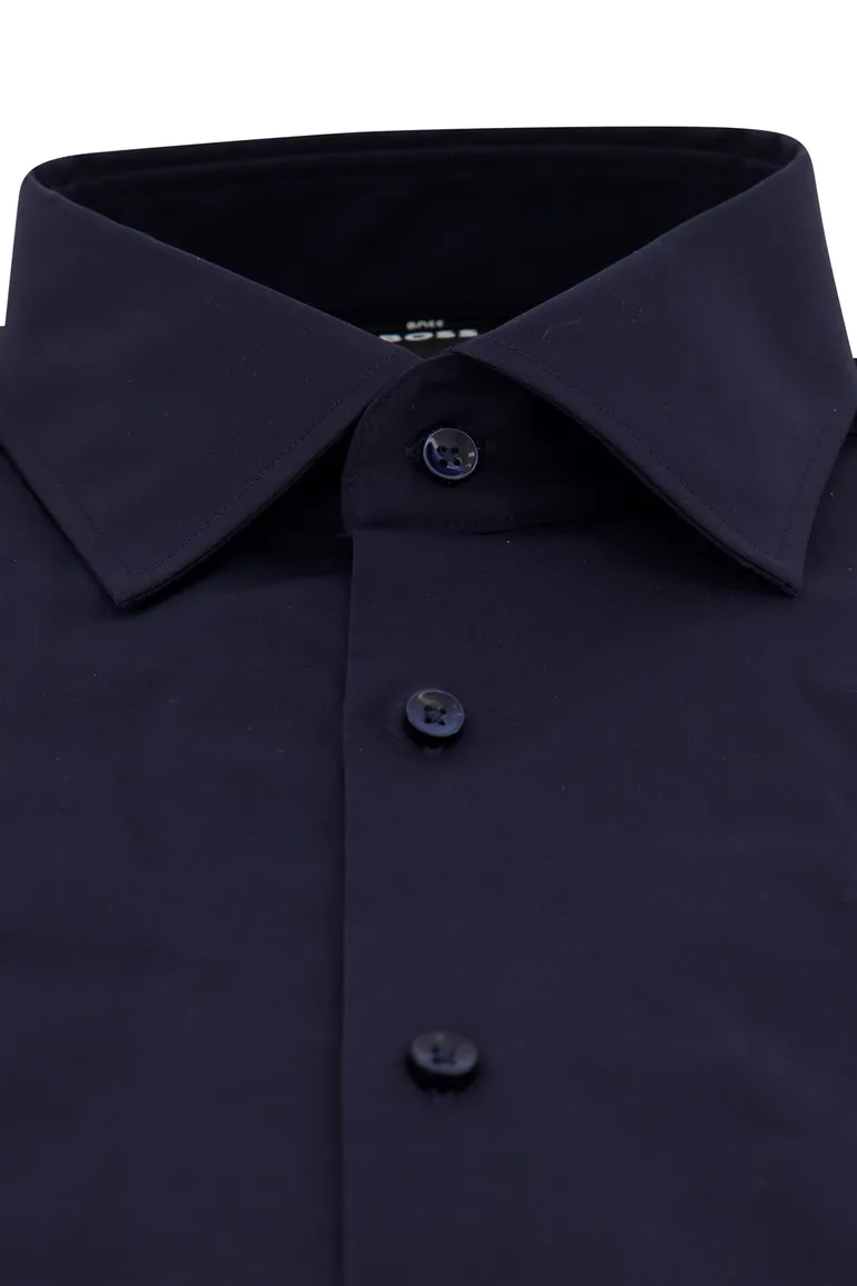 Hugo Boss overhemd H-HANK slim fit donkerblauw