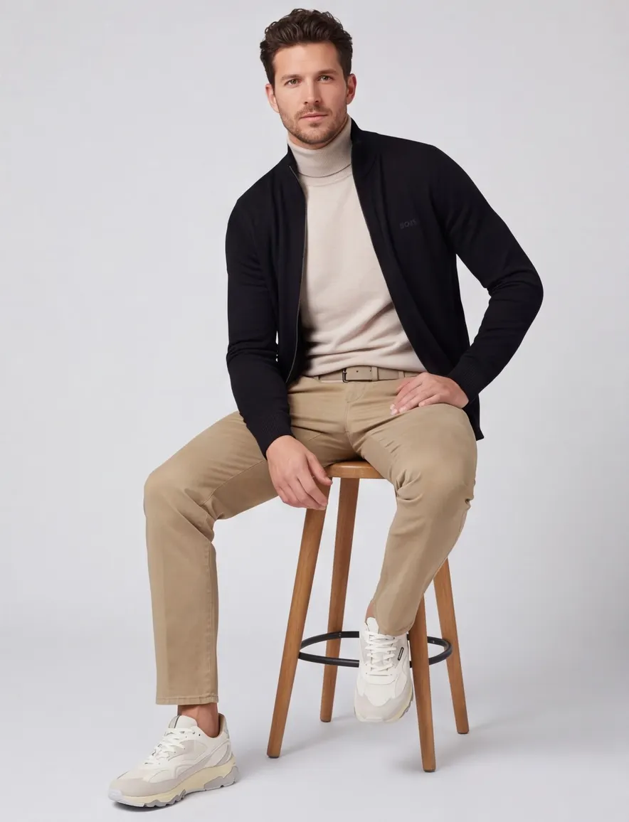 BOSS Orange vest Avac zwart