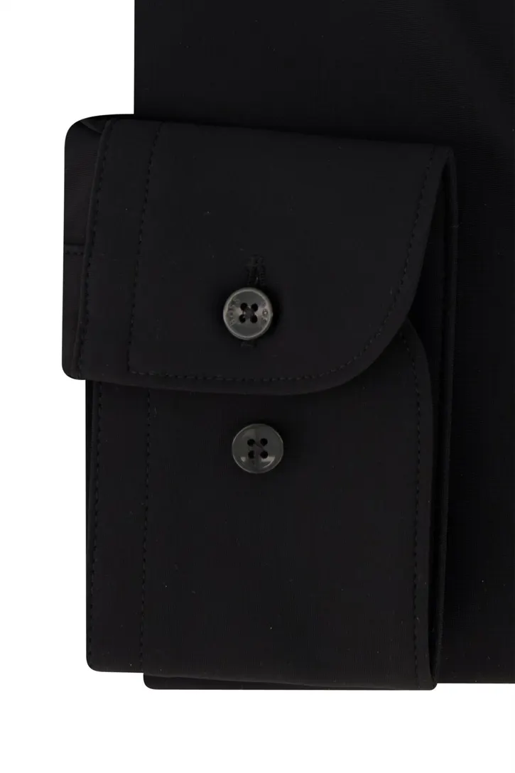 Hugo Boss overhemd slim fit zwart effen business