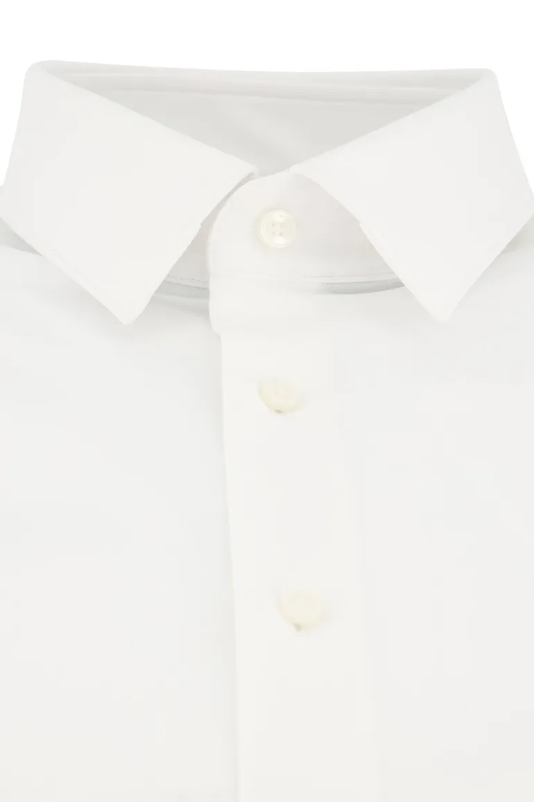 BOSS P-Hank overhemd slim fit wit effen zakelijk semi wide spread