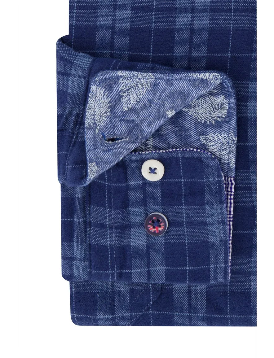 NZA overhemd blauw Calder